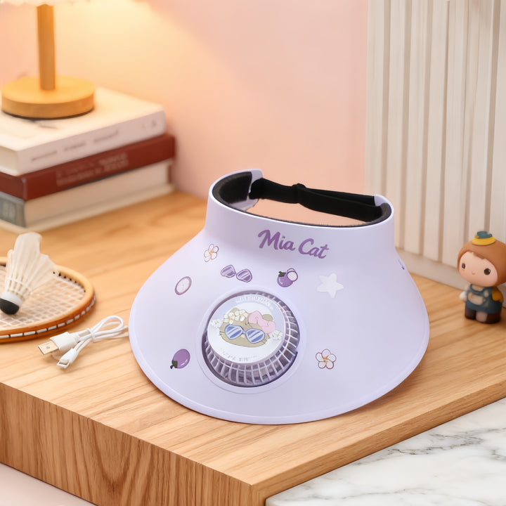 Women portable neck fan with child-friendly design Bowlift