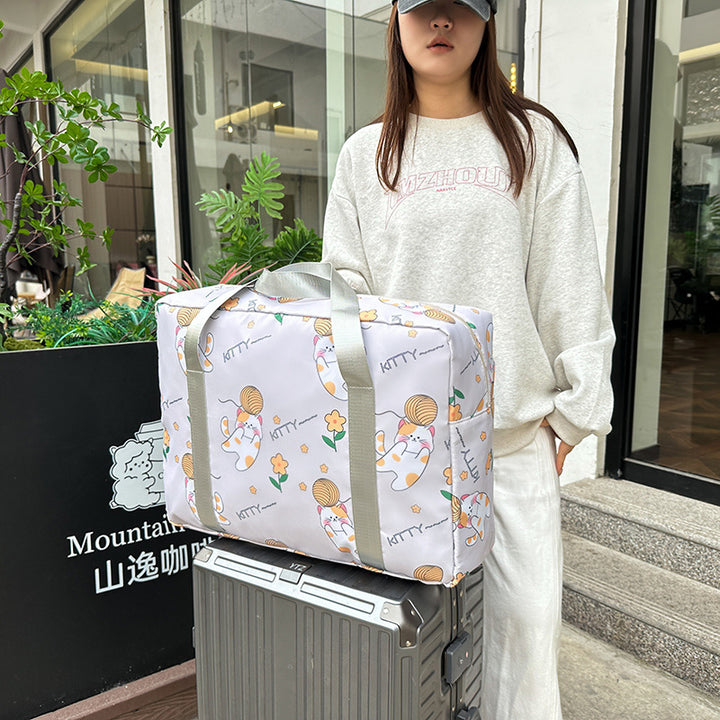 Fun Cat-Themed Travel Duffle Bag Bowlift