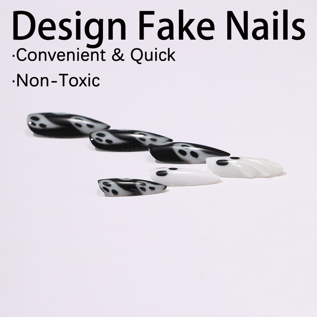 Creative Nail Art Set with Ghost Motifs Bowlift