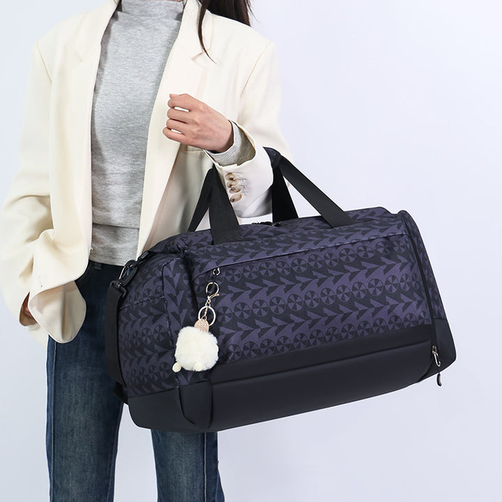Stylish Patterned Weekend Duffle Bag Bowlift