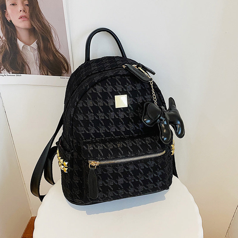 Textured Mini Backpack Bowlift