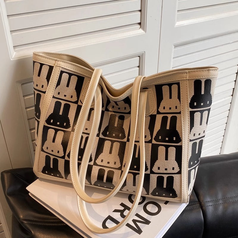 Playful Patterned Tote Bag Bowlift