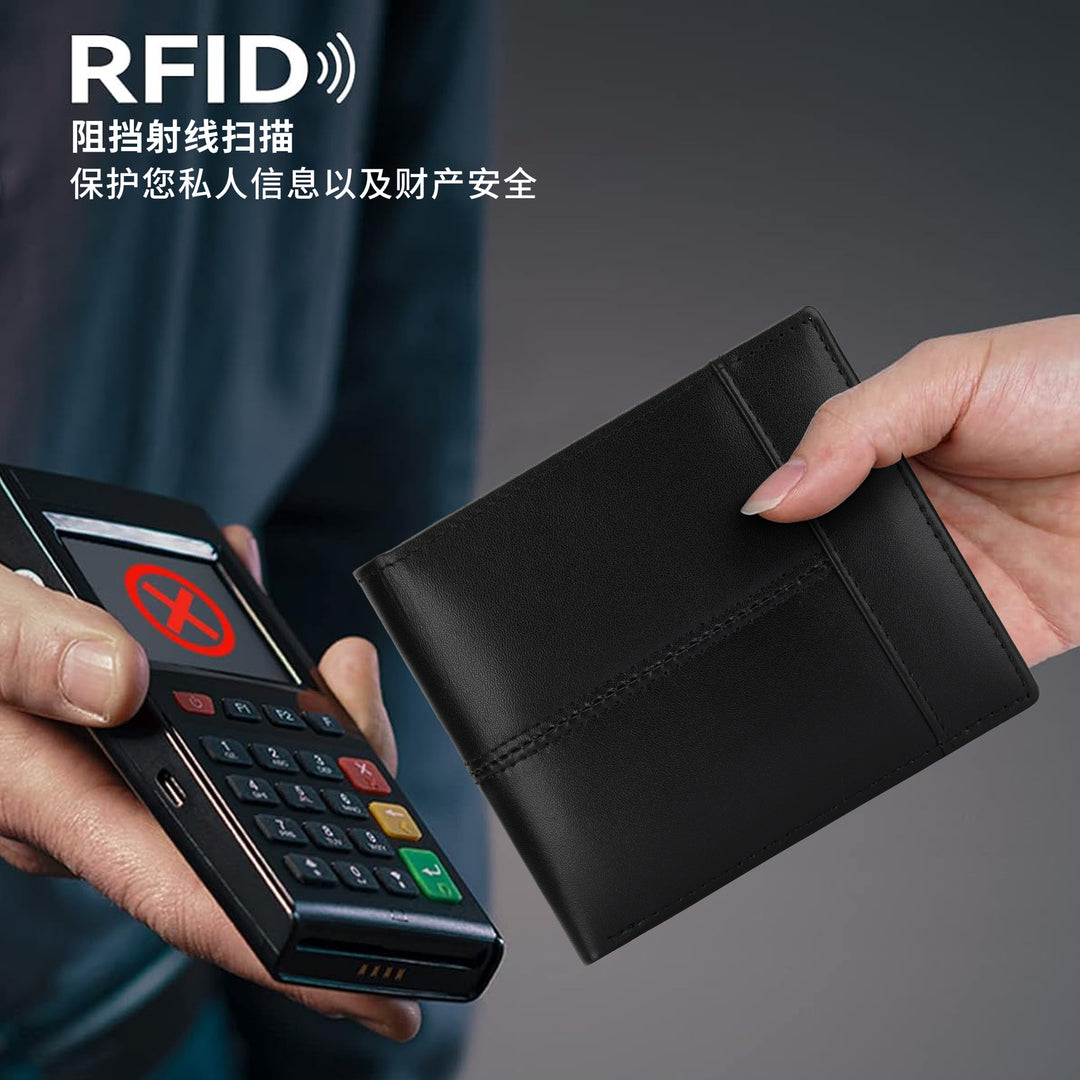 Magnetic Quick-Access Leather Wallet Bowlift