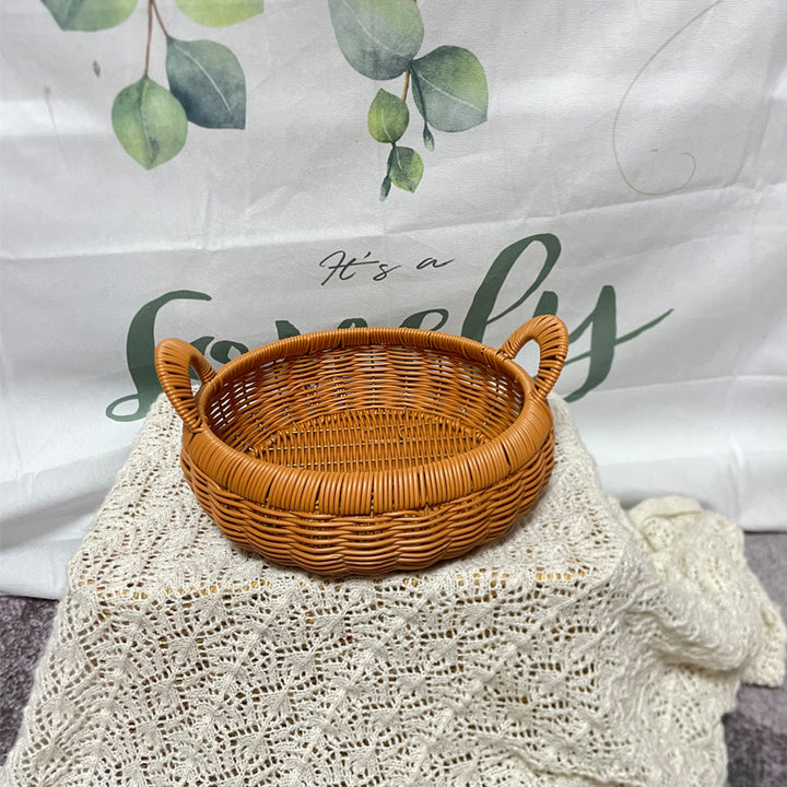 Women Decorative Storage Basket with Comfortable Handles Bowlift