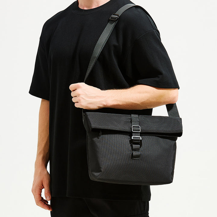 Versatile Roll-Top Crossbody Bag Bowlift