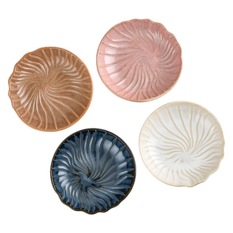 Decorative Leaf-Patterned Bowl Set