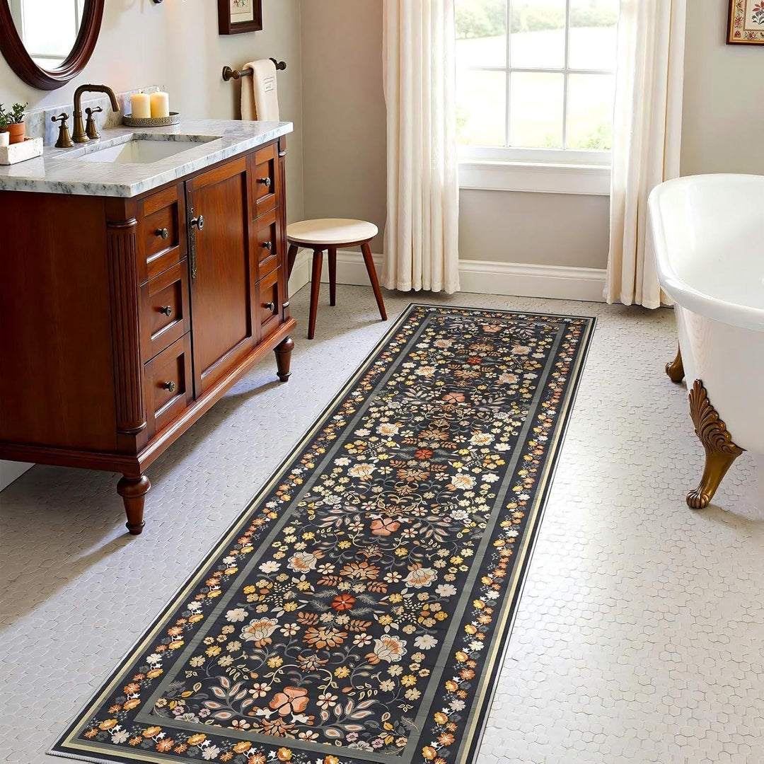 Vintage Floral Runner Carpet Bowlift