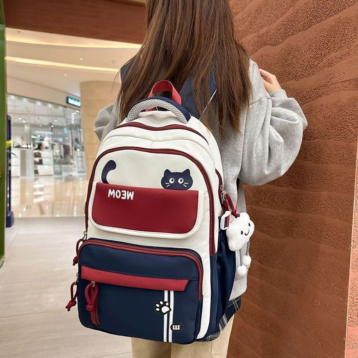 Fun Cat-Themed School Backpack Bowlift
