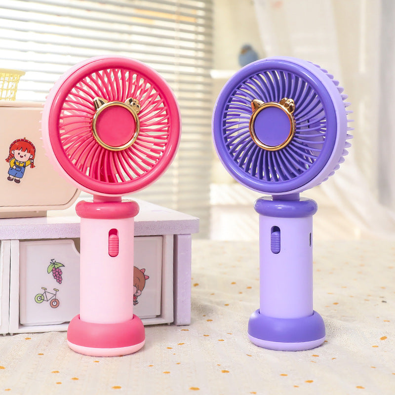 Ladies portable handheld fan in cute animal design Bowlift