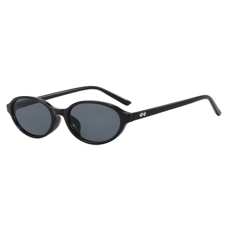 Women's fashionable sunglasses with oval frame and UV protection Bowlift