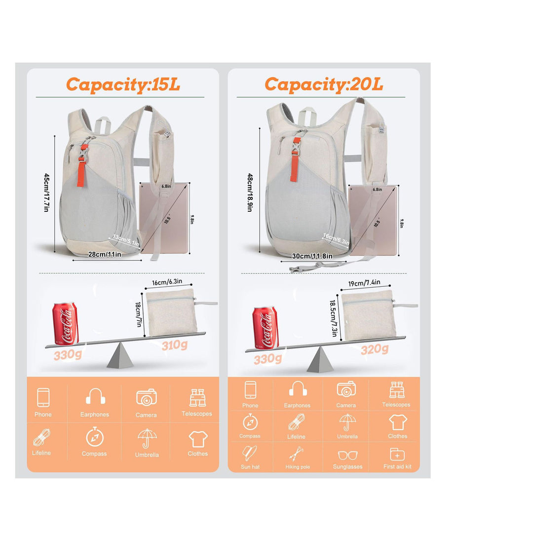 Lightweight Travel Backpack Bowlift