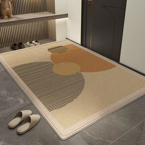 Geometric Patterned Entryway Rug