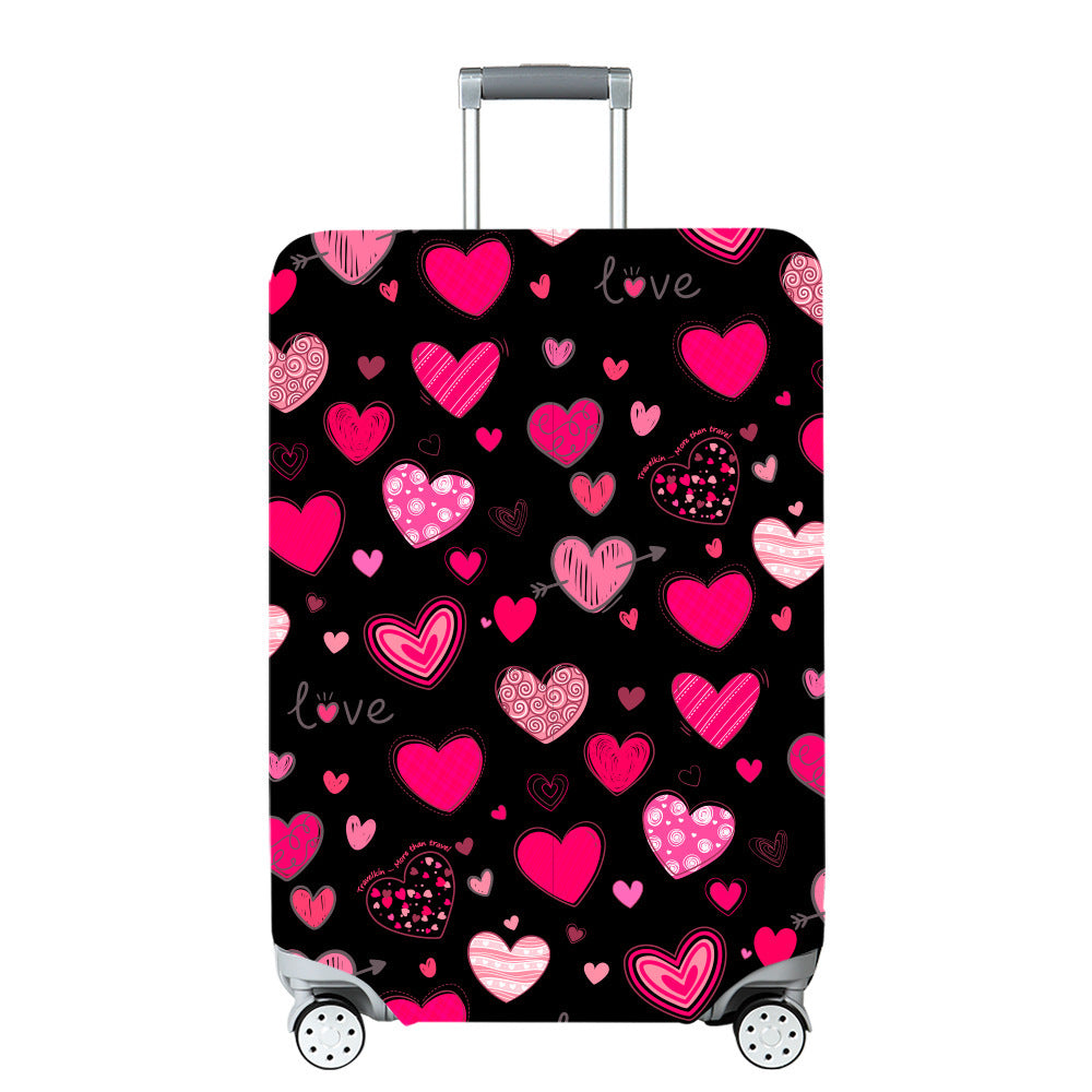 Unisex Hard Shell Travel Suitcase with Creative Travel Motif Bowlift