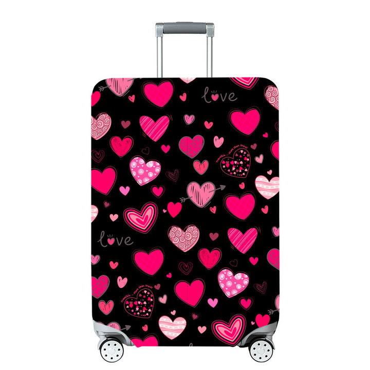 Unisex Hard Shell Travel Suitcase with Creative Travel Motif Bowlift