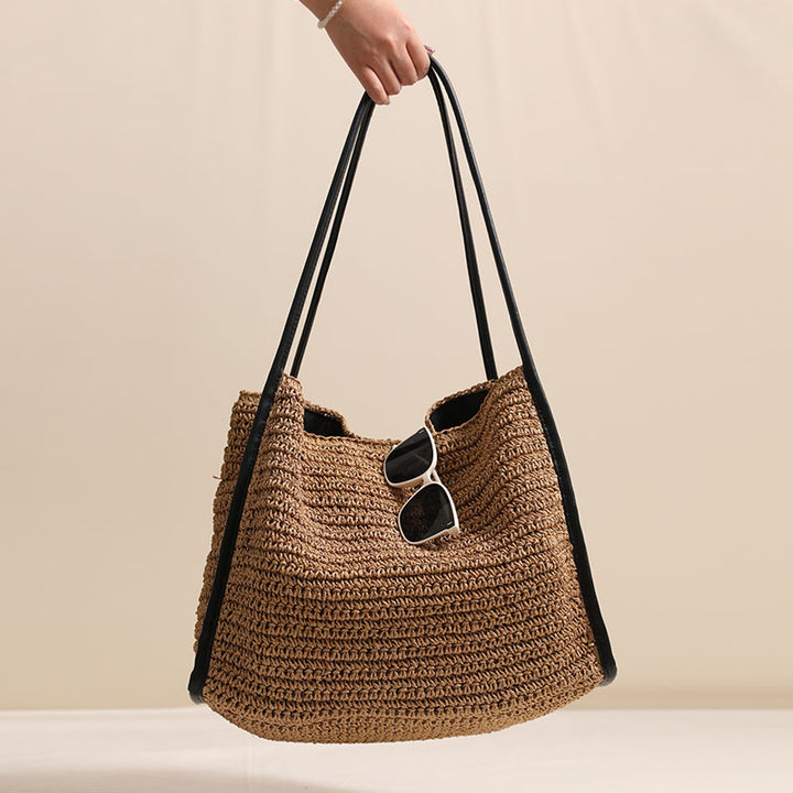 Woven Material Handbag Bowlift