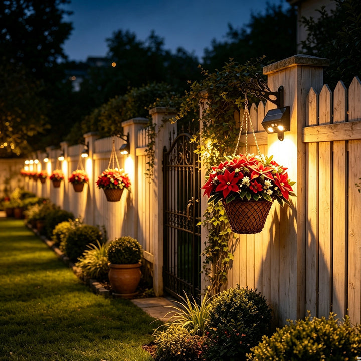 Decorative Solar-Powered Hanging Planter
