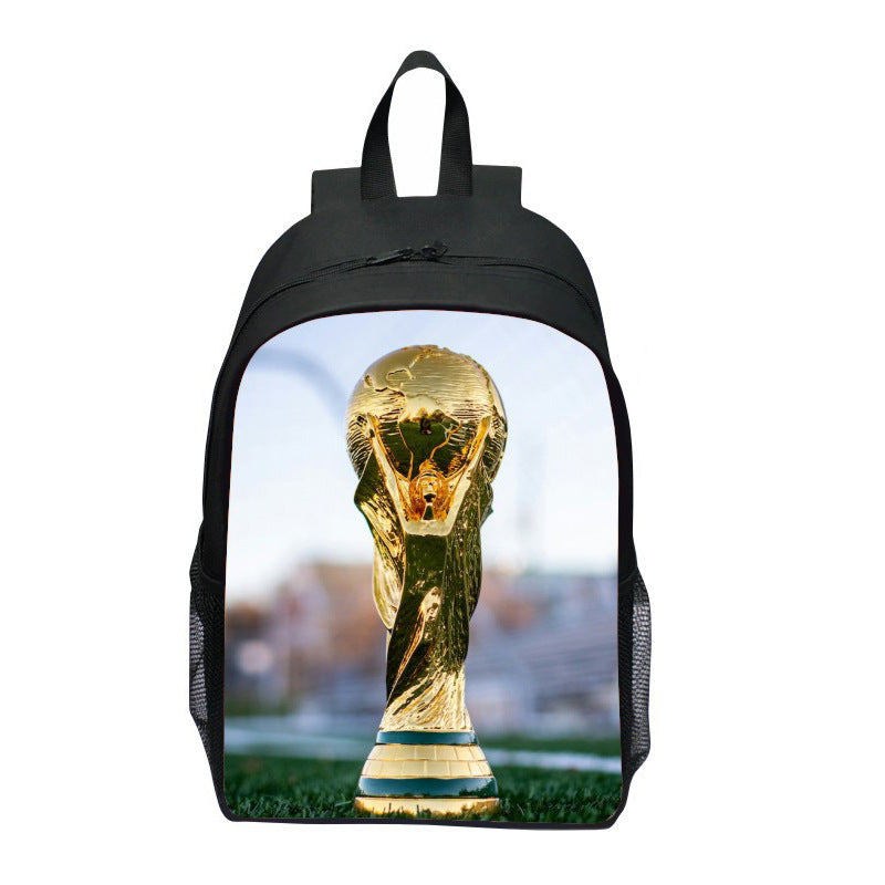 Backpack with Striking Sports Motif Bowlift
