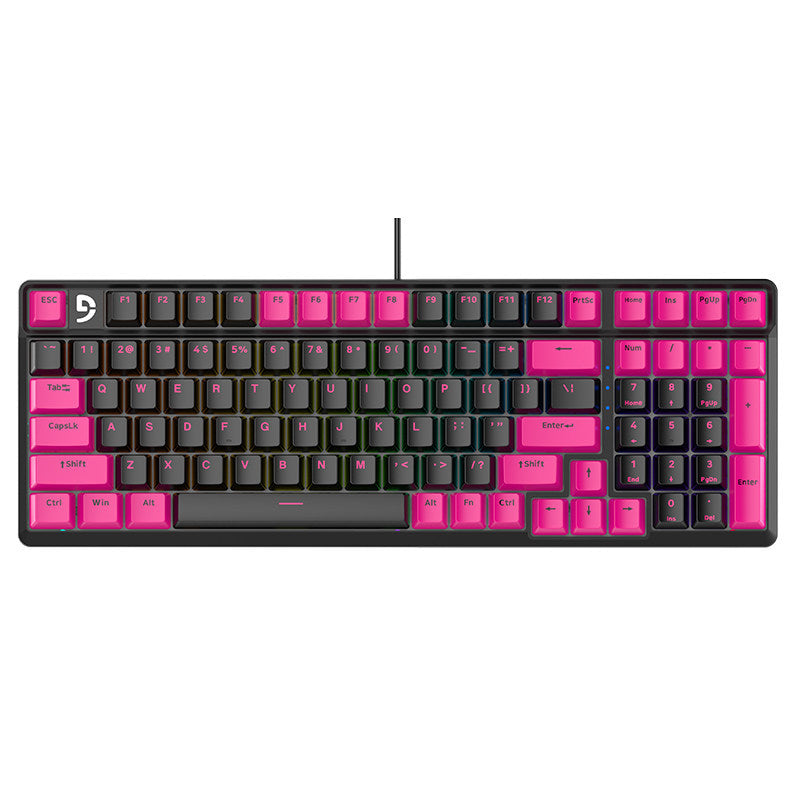 Mechanical Gaming Keyboard with Enhanced Key Response Bowlift