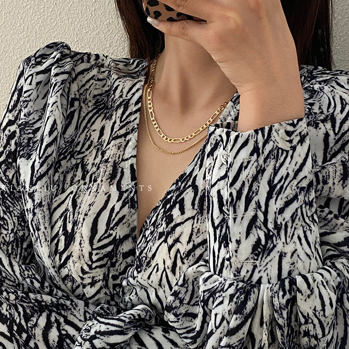 Layered Chain Necklace Bowlift