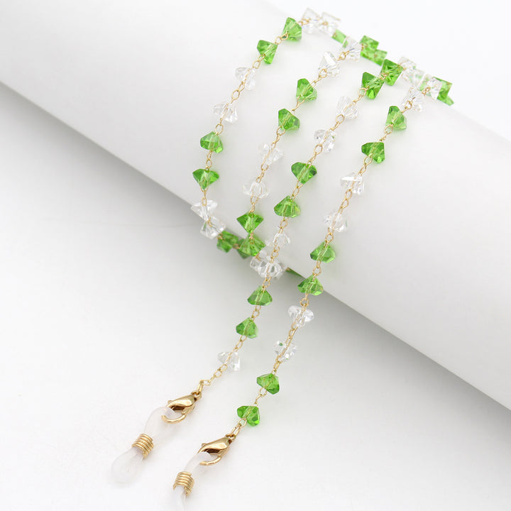 Heart Shaped Beaded Eyewear Chain Bowlift