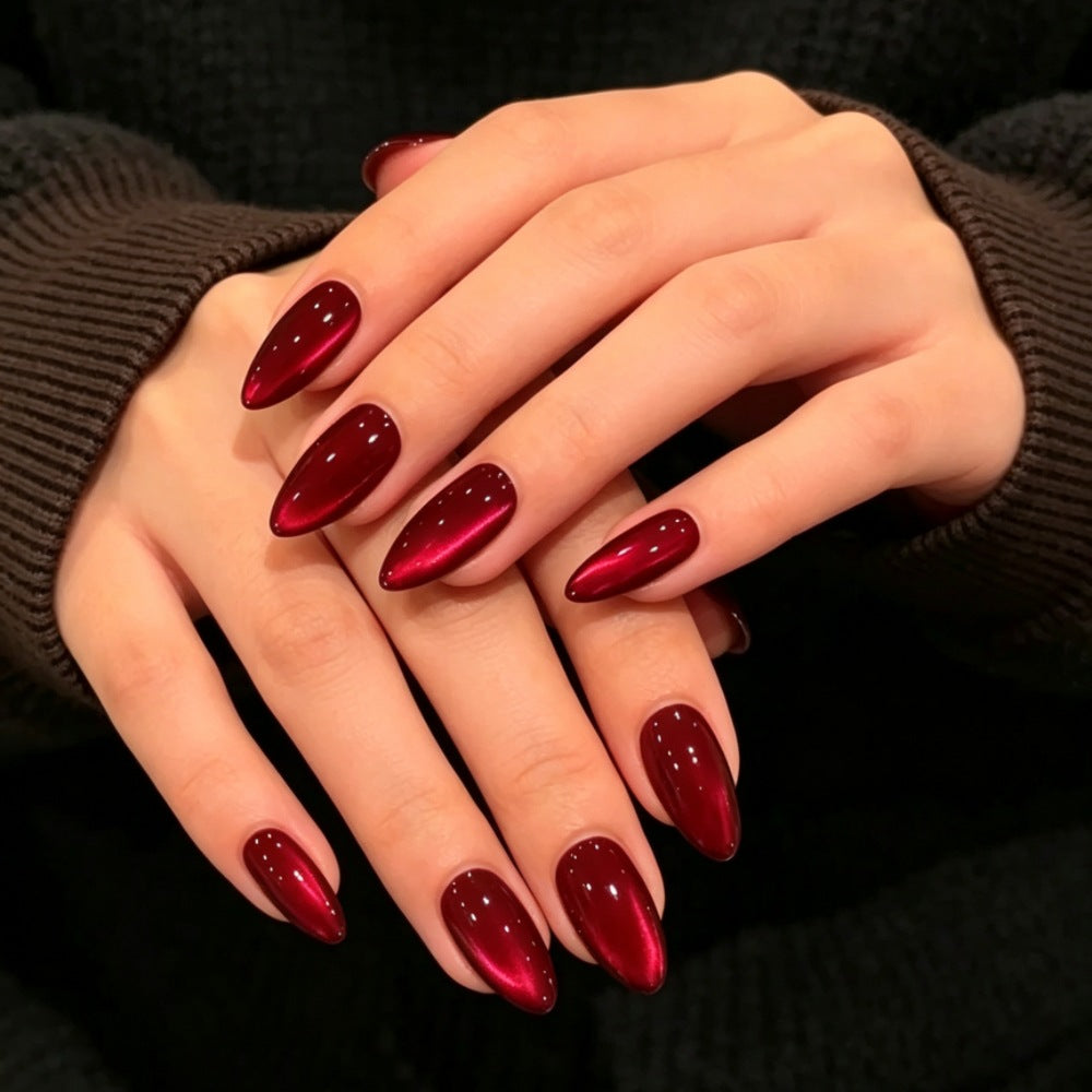Floral Design Stiletto Press-On Nails