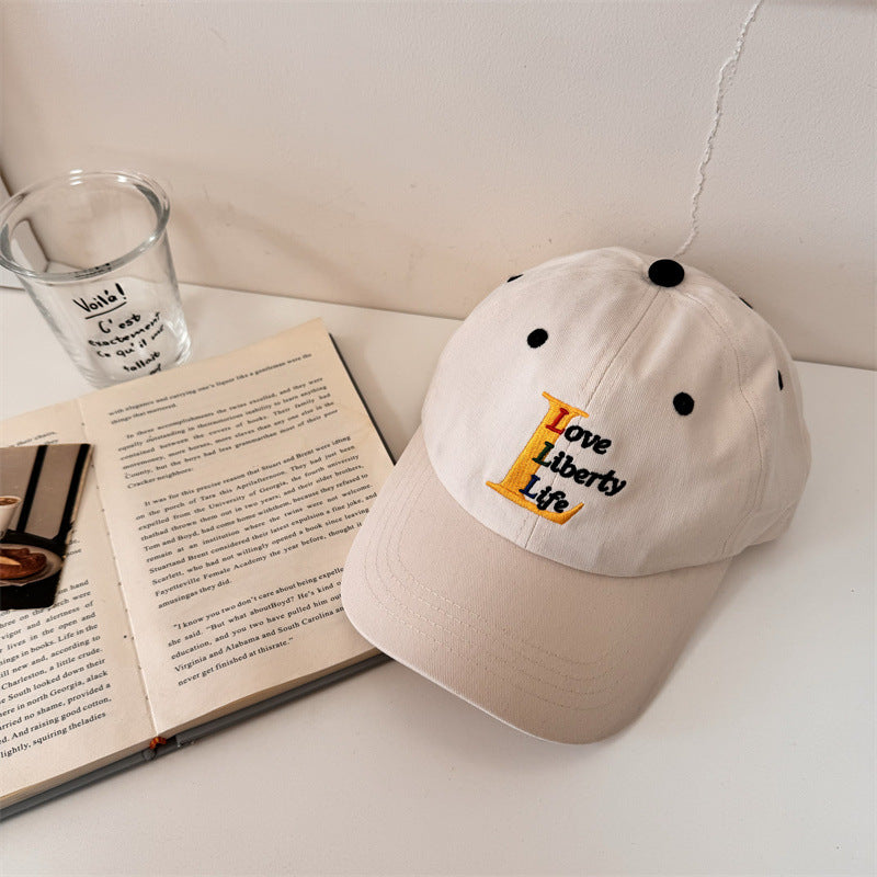 Women's Cotton Adjustable Embroidered Baseball Cap Bowlift