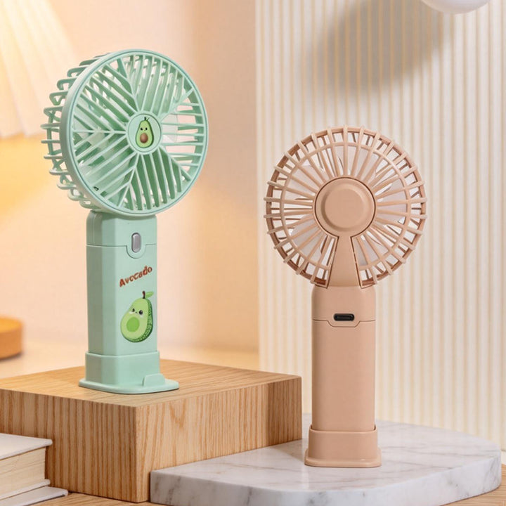Women's portable USB table fan with built-in battery Bowlift