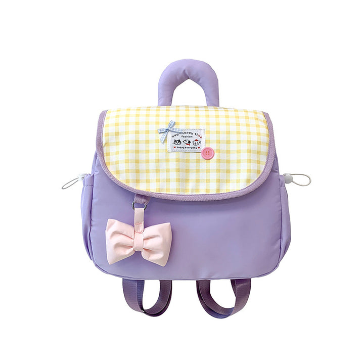 Cute Heart-Print Mini Backpack Bowlift