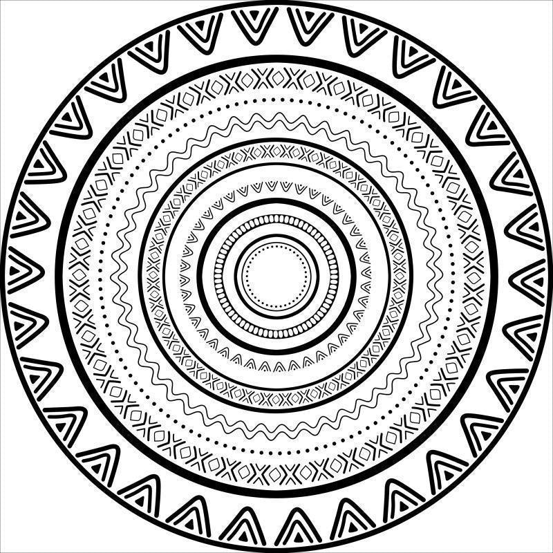 Intricate Mandala Design Area Mat Bowlift