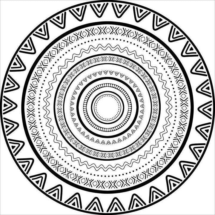 Intricate Mandala Design Area Mat Bowlift