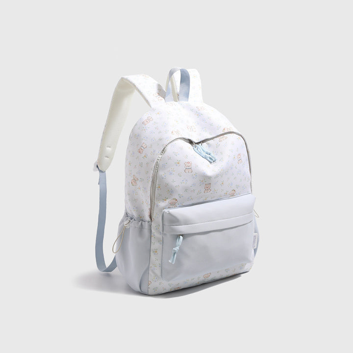 Playful Character Print Backpack Bowlift