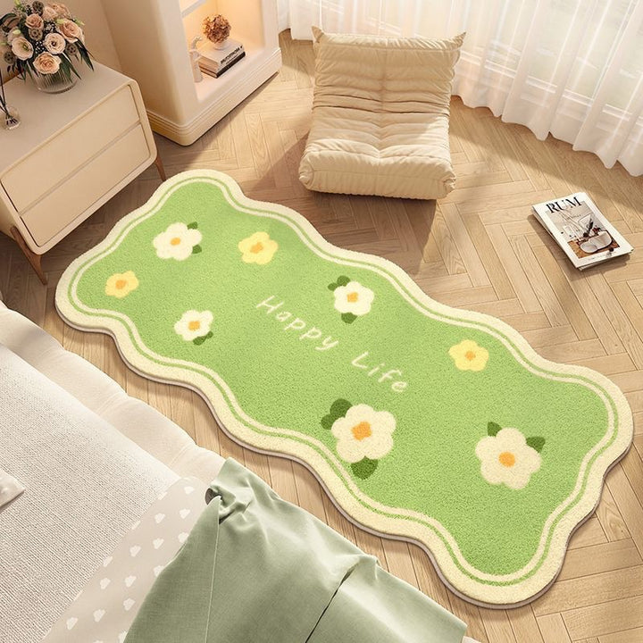Flower Patterned Area Rug Bowlift