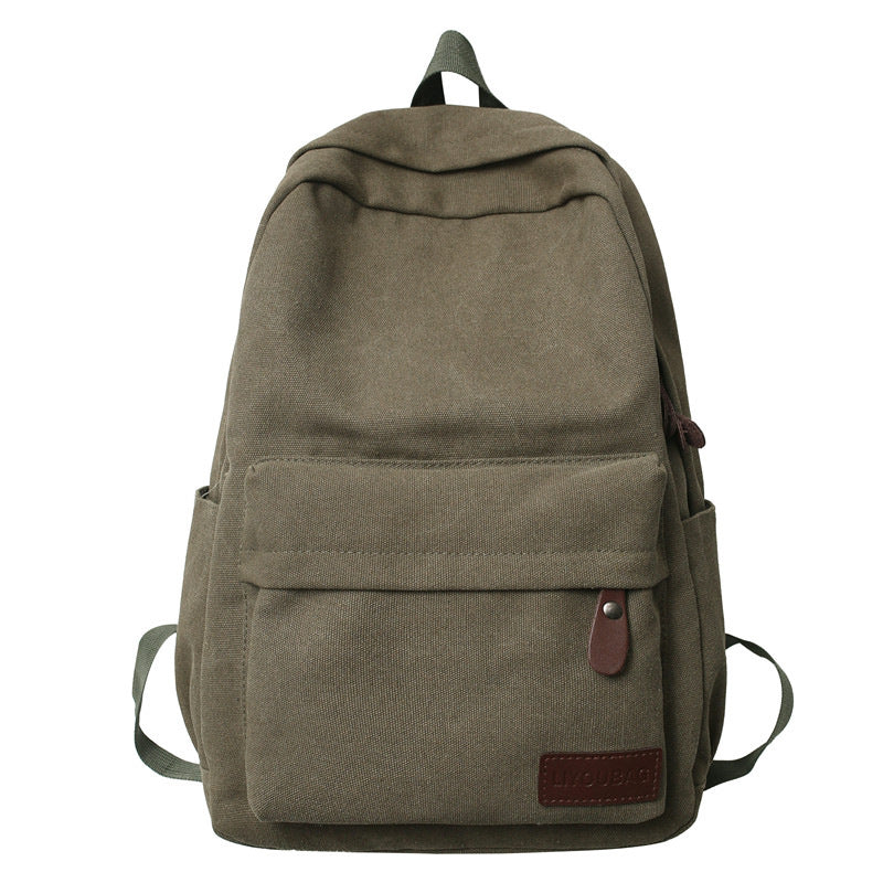 Canvas School Backpack Bowlift