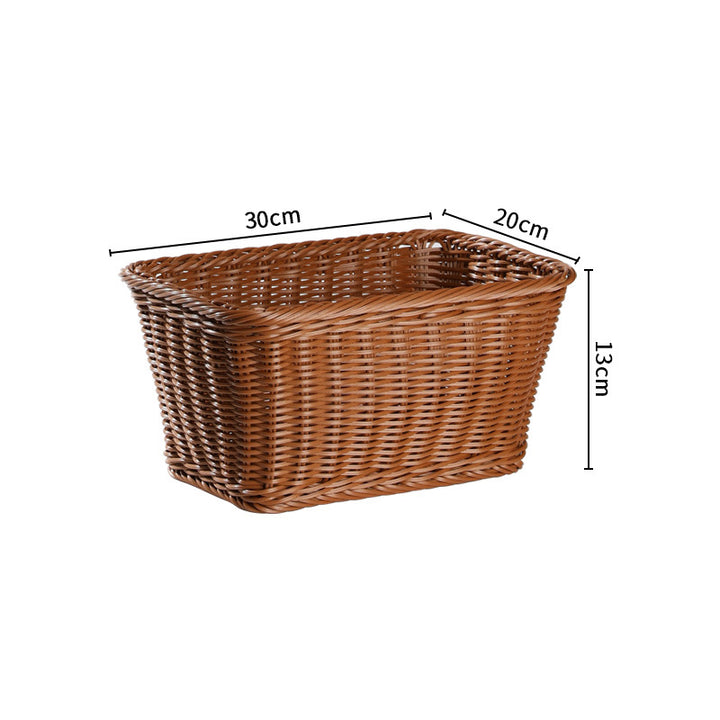 Handwoven Rustic Storage Basket with Ergonomic Design Bowlift
