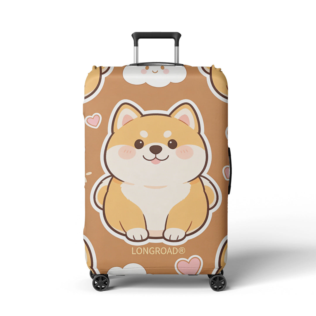 Women's luggage cover with cute Corgi design Bowlift