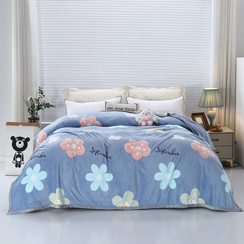 Ladies Cozy Day Bedspread with Cute Cloud Design Bowlift