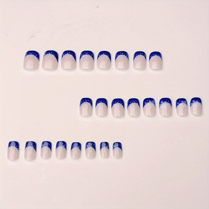 Winter-Themed Frosted Nail Art Bowlift