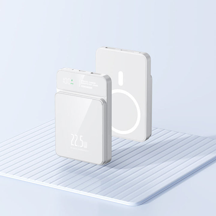 Portable power bank with wireless charging function and digital temperature display Bowlift