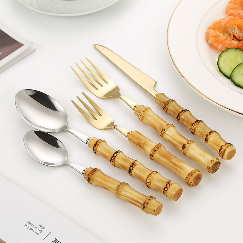 Bamboo Handle Salad Fork Bowlift