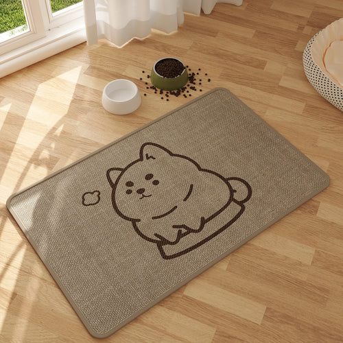 Cute Cartoon Dog-Themed Area Mat