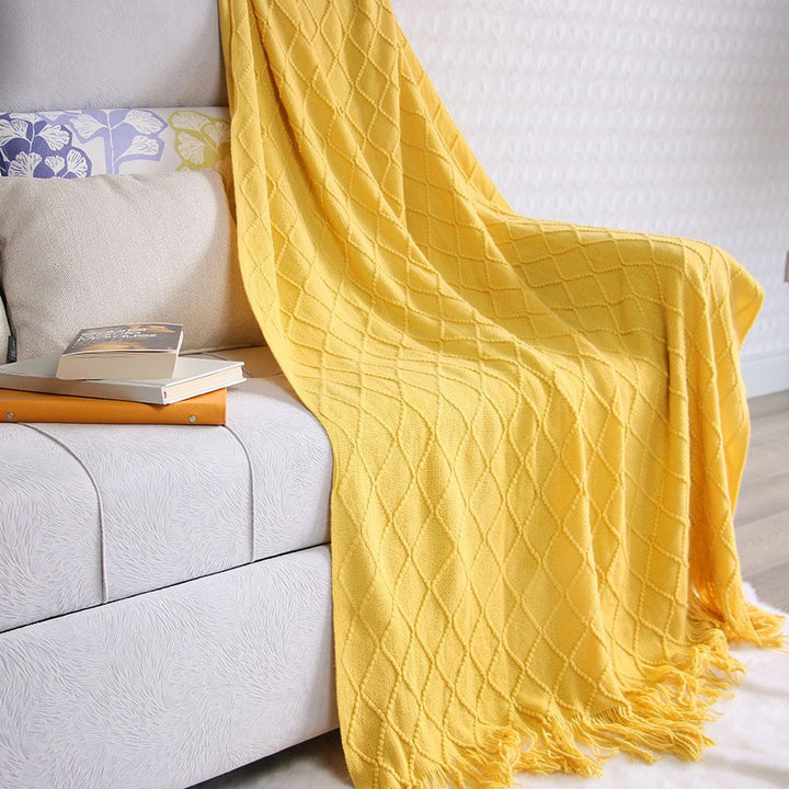 Elegant Textured Knit Scarf Bowlift