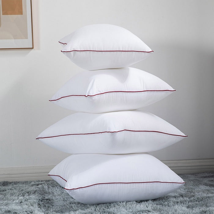 Premium square throw pillow inserts with piped edge and hypoallergenic hollow-fiber fill Bowlift
