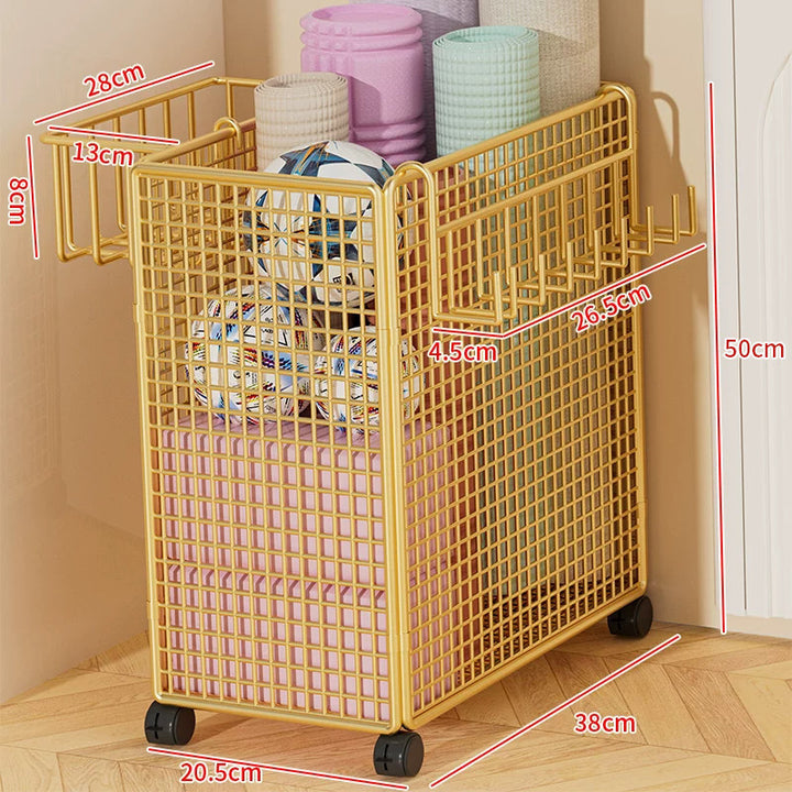Versatile Rolling Storage Cart with Dividers Bowlift