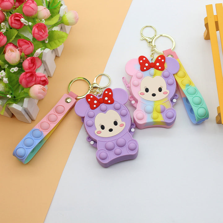Women's Keychain with Pop It Design Bowlift