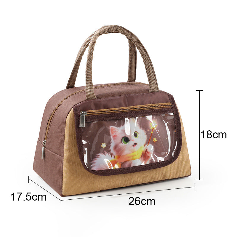 Multifunctional Cooler Bag with Transparent Viewing Window Bowlift