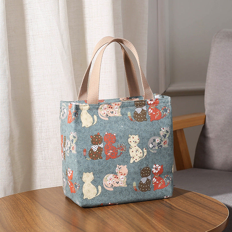 Cute Cat Print Tote Bag Bowlift
