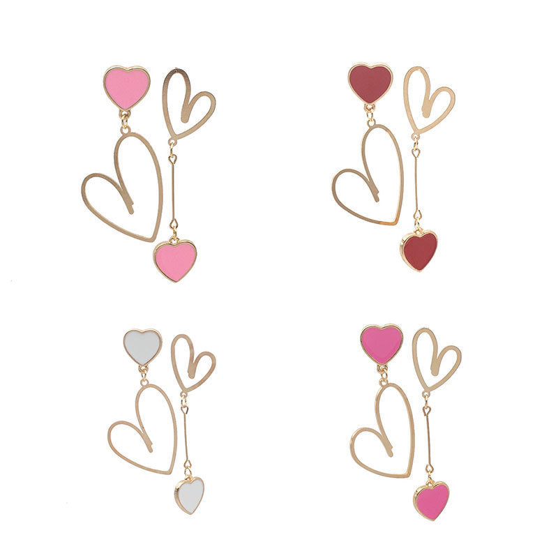 Heart-Shaped Dangle Earrings Bowlift