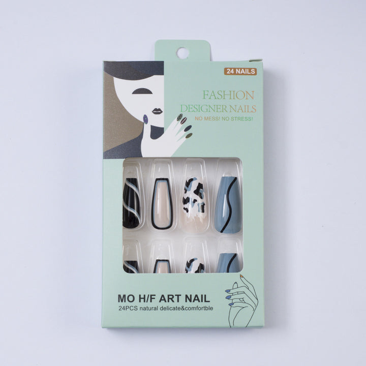 Artificial nails in modern animal pattern design Bowlift
