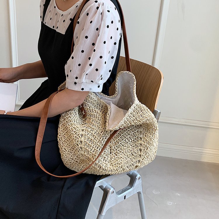 Stylish Woven Tote Bag Bowlift