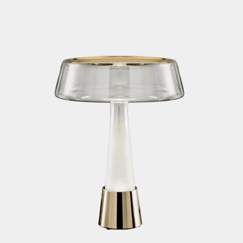 Stylish Glass Table Lamp with Integrated LED Lighting